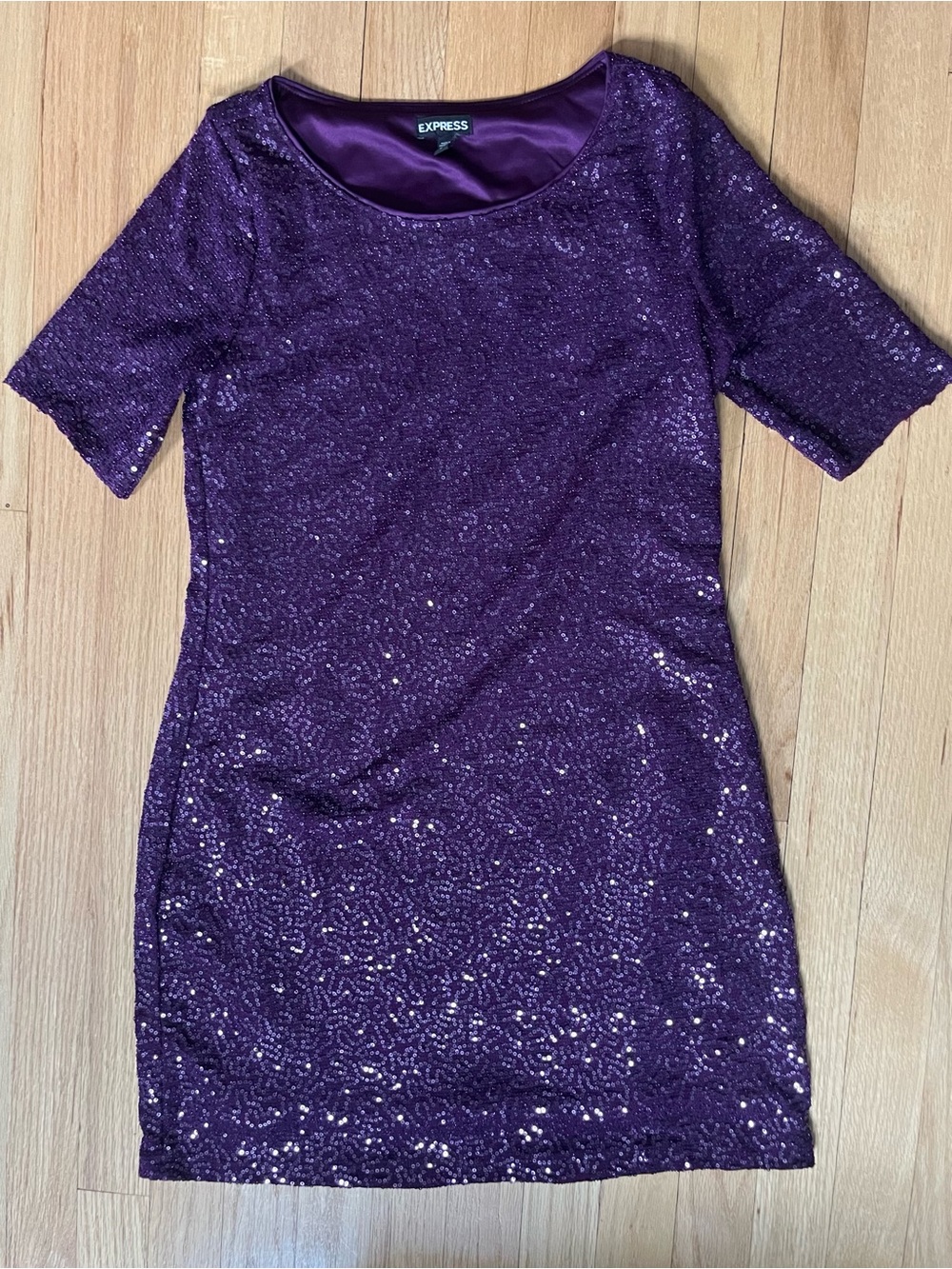 BUNDLE - three purple dresses - sparkle, dots, and lace. Get your fancy on!